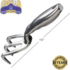 Gorilla Easy Connect Heavy Duty Garden Tools with Digging Trowel, Transplant Trowel and Cultivator Hand Rake Solid One Piece Cast Aluminum Construction