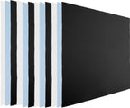 Frienda 12 Pack Large Microfiber Glass Cleaning Cloths 12 x 12 Inch Oversized Sunglasses Cleaning Cloths for Electronics Glasses Screens and Lenses(Blue,Light Gray,Black)