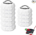 10 Pack Mop Head Replacement for O-Ceda EasyWrin Spin Mop, Ailengy 100% Microfiber Mop Refills Spin Mop Replace Heads for ocedar Mop Easy House Cleaning and Floor Mopping