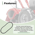 Reverse Belt Drive Belt V-Belt 3LXA Compatible with Earthquake Victory 24598 29409 29702 33970 39381 38247 Rear Tine Tiller Repalce 24995