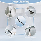 Scrub Brush Set, Heavy Duty Scrub Brushes Crevice Cleaning Brush with Stiff Bristles, 3 Different Brushes Included for Household Use, Grout, Tile, Bathroom, Kitchen, Bathtub, Floor