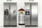Natural Stainless Steel Cleaner & Polisher – Plant Based Formula That Helps Clean, Restore Shine & Resist Fingerprints on Fridges, Dishwashers, Grills & Sinks, 16 oz – Made in USA