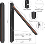 Wall Mounted Clothes Drying Rack-Foldable Indoor Laundry Rack,Space Saving Collapsible Clothes for Bathroom, Dorm, Apartment, RV, Laundry Room Organization.(Black-Aluminum)