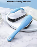 Scrub Brush for Stains-2 Pack Fabric Cleaning Brush,Laundry Stain Remover Brush,Clothes Scrub Brushes Cleaner Soft Bristle Scrubbing Brushes Household Cleaning for Carpet Clothes Bags & More