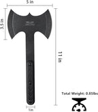 JXE JXO Throwing Axes and Tomahawks Set, Double Bite Hawks, Design for Throwing Recreation and Fun