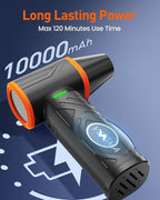 V40 Compressed Air Duster-270000RPM 350G Super Power Electric Air Duster, 10000mAh Cordless Rechargeable Brushless Motor Canned Air, Stepless-Adjustable Air Blower for PC, Keyboard