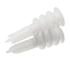 cSeao 60pcs #8 x 1-1/4'' Drywall Anchors, Wall Anchors and Screws for Drywall, 75LB Hanging and Mounting, 30pcs Threaded Plastic Sheetrock Anchors and #8 Screws