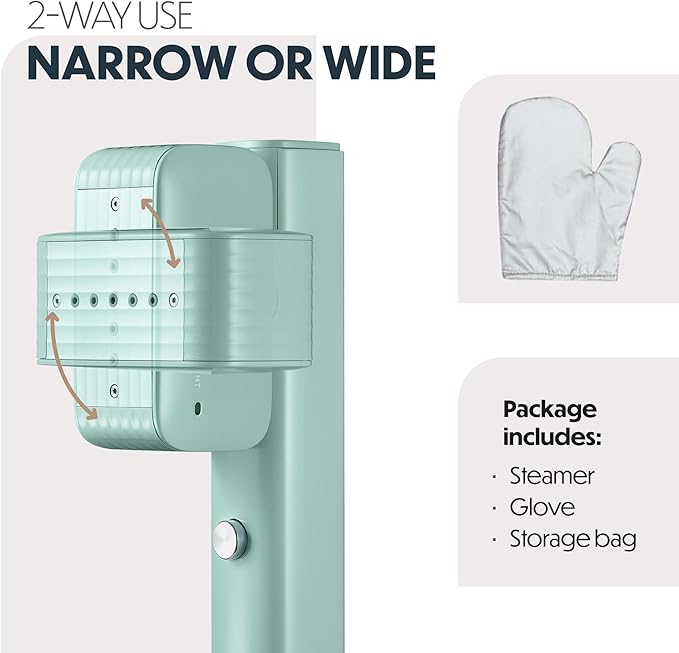 Portable Steamer for Clothes, Professional Handheld Garment Steamer 15s Fast Heat-up, 70ml Water Tank, 900W Mini Steam Iron for Home and Travel