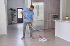 Rubbermaid Microfiber Twist Mop Kit with 2 Refills Kit Machine Washable Built-in Wringer Lightweight Safe for All Floor Types Deep Cleaning for Home/Bathroom/Garage/Office