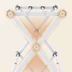 APEXCHASER Drying Rack Clothing, Clothes Drying Rack Foldable, Laundry Drying Rack Expandable, Small Clothe Hanger for Baby Clothes Towels Bibs, Socks, Clothes Airer for Indoor & Outdoor Use, White