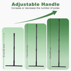 60" Bow Rake 12 Tines Metal Head Rakes with Adjustable Handle, Thatch Rake for Gathering Thatch Loosening Soil Leveling Lawn Farming Land