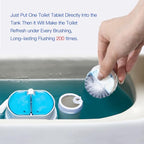KIISIISO Commercial Household Bathroom Cleaners, 28 Pack Toilet Bowl Cleaner Tablets, Automatic Toilet Tank Cleaners, Multipurpose Janitorial Deodorizers(Blue and White)