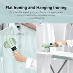 Portable Travel Steamer for Clothes, Fast Wrinkle Remover Garment Steamer for Home & Travel, 2-in-1 Iron & Steam with 90°Rotatable Head, Handheld Iron Steamer with LCD Temperature Display