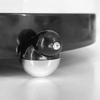 Bathroom Sink Vanity Trays, Double Layer Rotating Bird Design Shelf Tray, Multi-Purpose Countertop Organizer, Black