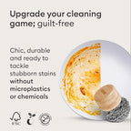 Vove Stainless Steel Scouring Pads, 6-Pack Heavy-Duty Metal Scrubbers for Cast Iron, Pots, Pans, Griddles, Grills, Stovetops, Sinks, Tough Grime Removers, FSC-Certified Packaging