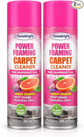 Homebright® Power Foaming Carpet Cleaner, Pink Grapefruit Scent, Plant Based, Deep Cleans and Neutralizes Odors, 10 oz, 2 Pack
