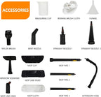 Handheld Steam Cleaner, With 16 Accessories and Safety Lock, Steam Cleaner for Home, Multi-purpose for Cleaning Floors, Dirt, Grease, Grout, Tiles, Floors, Sofas and Car