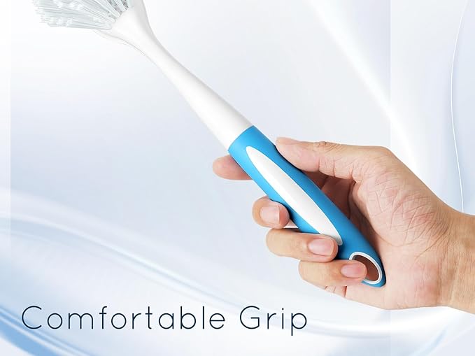 Dish Brush with Handle, Firm & Stiff Bristles Dish Scrubber for Pots, Pans & Sink Cleaning, 20 Bulk Pack