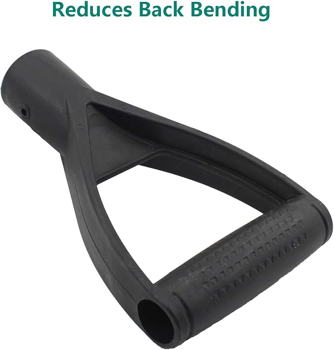 Plastic Shovel Grip Handle Replacement,ULIFESTAR Triangle Snow Shovel Replacement Handle,32mm/1.26'' Inner Diameter Digging Raking Tool Replacement Spade Handles for Lawn Garden Spade Fork Shovel