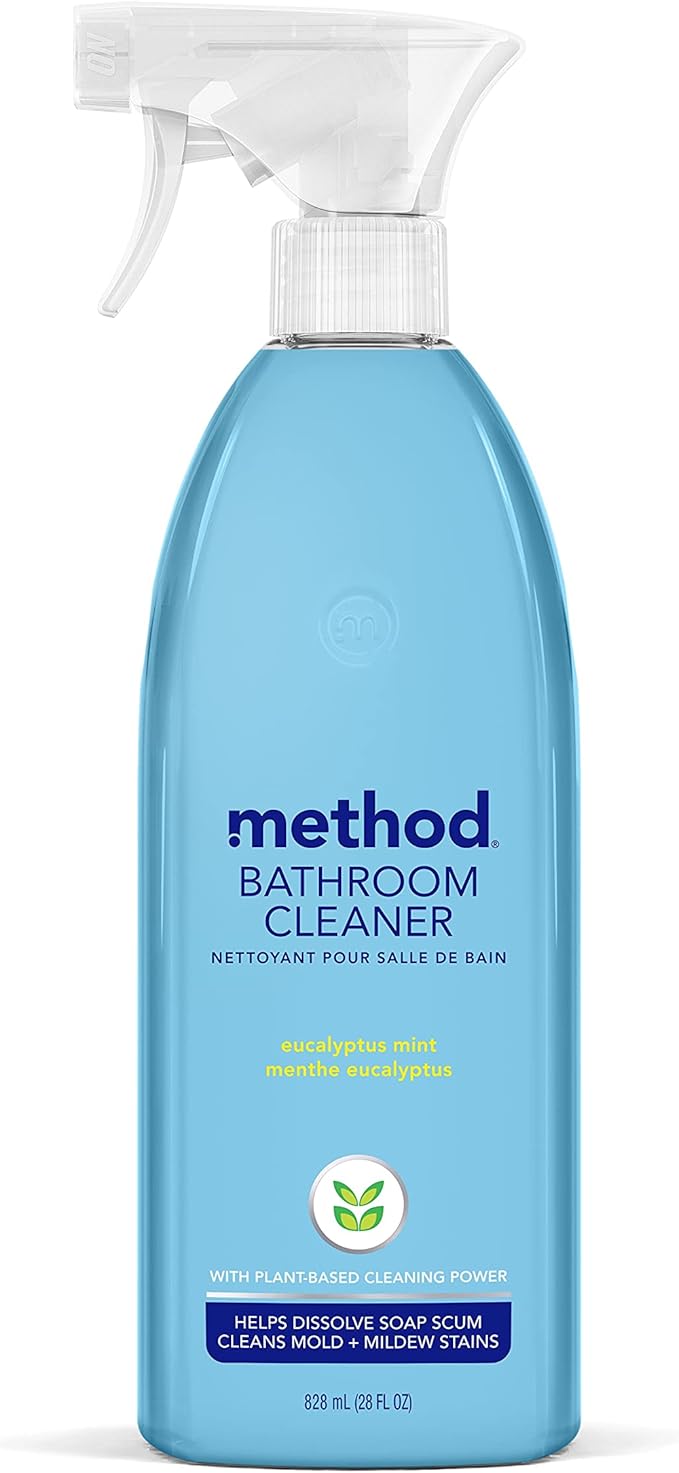 Method Bathroom Cleaner, Removes Mold + Mildew Stains, Eucalyptus Mint, 28 Fl Oz