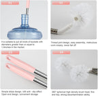 Stainless Steel Water Bucket Bottle Brush, Long Handle Scrubbing Brush, Suitable for Cleaning 1 to 5 Gallon Buckets, 25 in