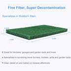 24PCS Scouring Pad - Premium Heavy Duty Scrub Pads, Reusable Household Green Dish Scrubber, Multipurpose Scour pad - for Kitchen Scrubber & Metal Grills, 3.9 x 5.9 x 0.36IN