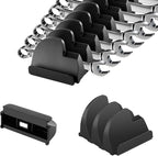 48PCS Magnetic Modular Wrench Organizer with Black, Wrench Holders Organizers with Metric & SAE Label,Wrench Tool Organizers for Tool Drawer Storage