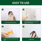 Drywall Repair Kit | 250g Safe Wall Mending Agent | 6pcs Wall Patches | Reusable Frosted Block | Scrapers | Easy Hole Filling for Aluminum, Metal, Plaster, Sheetrock & Ceiling