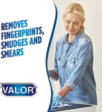 Valor Glass Cleaner Trigger Sprayer – Streak-Free Shine for Glass & Mirrors, 32 fl oz (32 Fl Oz (Pack of 3))