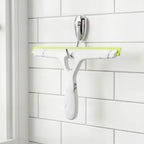 Window Squeegee with Ergonomic Handle, Shower Squeegee for Glass Doors, White and Green, Non-Slip Grip, Glass Cleaning Tool for Windows(Set of 2)