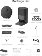 DREAME X40 Ultra Robotic Vacuum with Removable & Liftable Mop, 12,000Pa Suction, Side Brush Extensive Cleaning, 158°F Mop & Washboard Self Cleaning, Auto-Empty, Auto Refill, liftable Brushes