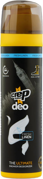 Crep Protect Shoe Deodorizer Spray - Foot & Shoe Odor Eliminator for Smelly Shoes, Sneakers, Boots, Suede & Nubuck - 24-Hour Freshness, Refreshing Scent (Fresh Linen, 5.07oz)