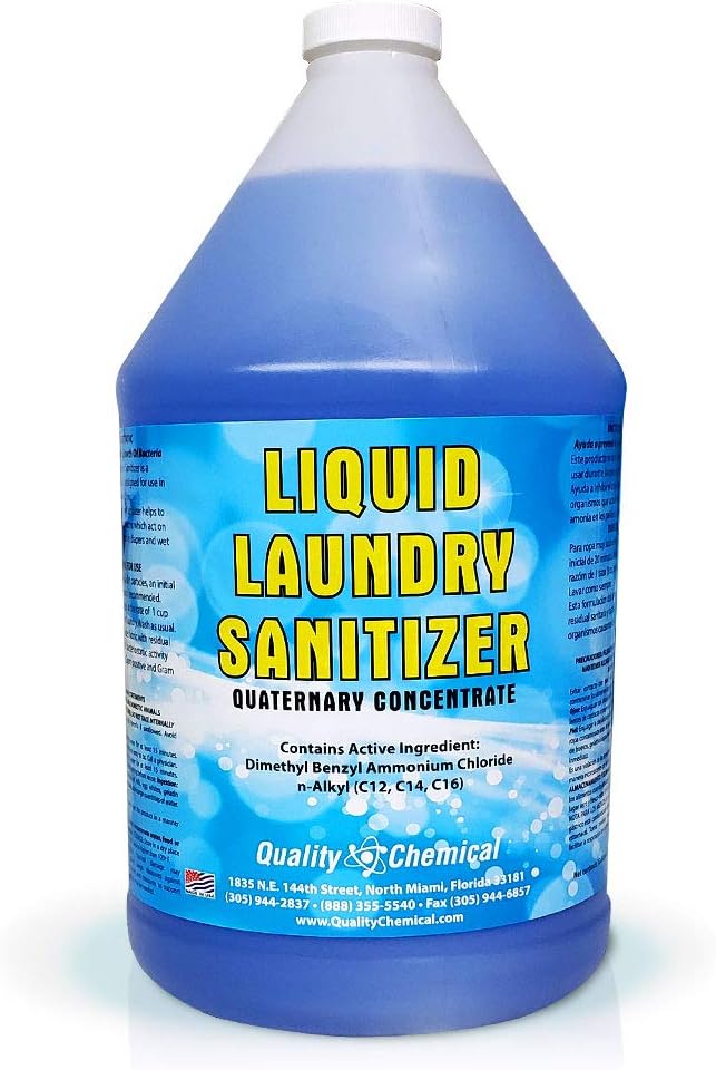 Laundry Sanitizer/for Commercial or Household use/Made in USA/Quality Chemical / 1 Gallon (128 oz.)