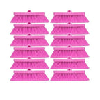 SPARTA 41278EC26 Flo-Thru Plastic Wall Scrub Brush, Equipment Brush With Soft Nylex Bristles For Industrial Kitchens, Hospitals, Commercial Cleaning, 4 Inches, Pink, (Pack of 12)