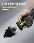 Fanttik VoltiPulse G9 Pro Electric Scrubber, Dual-Speed Rotary Cleaner with 6 Brush Heads, Adjustable Angle & Extendable Handle, IPX7 Waterproof, Type-C Charging for Bathroom, Tile, Grout