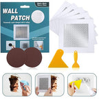 6'' by 6'' Wall Repair Patch, 5 Pcs Plasterboard Patch, Plaster Repair Kit, Safe Mend Plaster, Safemend Drywall Repair Adhesive, Filler for Walls Ceiling Hole, Self Adhesive Aluminum Mesh Wall Repair