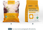 wisedry Silica Gel Crystal for Flowers Drying - 2 LBS, Fine Crystals < 1mm, Color Indicating, Reusable