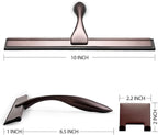 Hiware All-Purpose Shower Squeegee for Shower Doors, Bathroom, Window and Car Glass - Bronze, Stainless Steel, 10 Inches