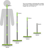 ITTAHO Window Squeegee, Squeegee for Window Cleaning, 2 in 1 Squeegee Window Cleaner with 58'' Long Handle,Window Washing Kit with Extension Pole for Shower, Windshield, Mirror, Gas Station, Glass