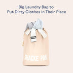 Shacke Premium 5 Packing Cubes Set - Lightweight Mesh Travel Luggage Organizers with Laundry Bag, 5-Piece Suitcase Storage System (Cream)