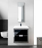 Krugg Medicine Cabinet | Recess or Surface Mount | Blum Hinge 170 Degree Soft Close|(12"x36")