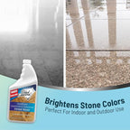 Black Diamond Stoneworks Limestone and Travertine Floor Cleaner: Natural Stone, Marble, Slate, Polished Concrete, honed or tumbled surfaces. Concentrated Ph. Neutral. (1-Quart)