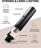 Portable Car Vacuum Cleaner (Hard Black)