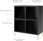 Bush Home Essence 4 Cube Organizer, Living Room Furniture, Essence Collection, Black Stipple