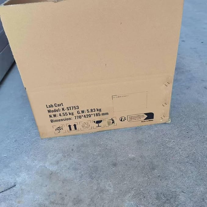 VEVOR Lab Rolling Cart, 2-Shelf Stainless Steel Rolling Cart, Lab Serving Cart with Swivel Casters, Dental Utility Cart for Clinic, Lab, Hospital, Salon, 15.16"x21.57"x34.06"