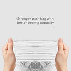 TOWNEW T Air One Official Refill Rings for Smart Bathroom Trash Can, Sturdy Trash Bags for Electric Automatic Trash Can, 2.6 Gallon, 8 pk White Refill Rings - Up to 96 Trash Bags