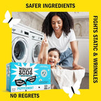 Molly's Suds Fabric Softener Dryer Sheets for Sensitive Skin | Plant-Based Static Reducer, Plastic-Free Packaging | Peppermint (120 Sheets)