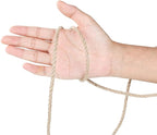 Natural Jute Rope 4mm x109 Yard 3 Strand, ZUEXT Handmade Jute Twine String,Burlap Hemp Rope for Artworks Gardening Bundling Camping DIY Crafting Knitting Plant Hanger Gift Wrapping Decor(100m)