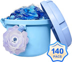 140-Count Laundry Detergent Pacs, 5-in-1 Powerful Clean, Stain Remover, Color Protector, Fabric Care, Deep Hygienic Clean, HE Compatible