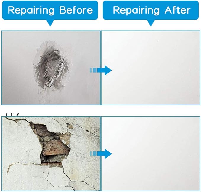 Drywall Repair Kit 20 Pack Aluminum Wall Repair Patch Kit, 2/4/6/8 inch Fiber Mesh Over Galvanized Plate, Dry Wall Hole Repair Patch Metal Patch with Extended Self-Adhesive Mesh (20 Pcs)